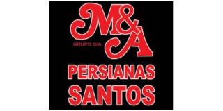 Logomarca de M&A Persianas Santos