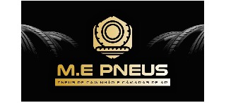 Logomarca de M.E PNEUS | Recapados, Novos e Usados