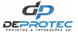 Logomarca de DEPROTEC | Projetos e Impressões 3D