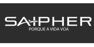 Logomarca de Saipher - Soluções para tráfego aéreo e a aeroportos