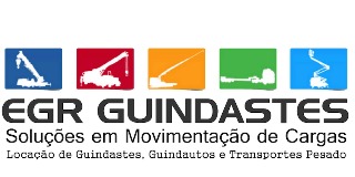 Logomarca de EGR Guindastes Locação e Transportes Máquinas