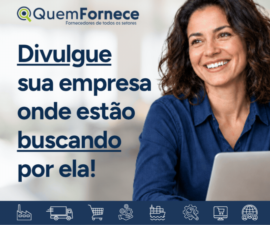 Cadastre sua empresa gratuitamente no Quem Fornece e seja encontrado por quem está procurando por ela.